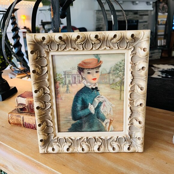 ❌SOLD❌VTG Cherry Jeffe Huldah original framed Lithograph - Picture 2 of 11